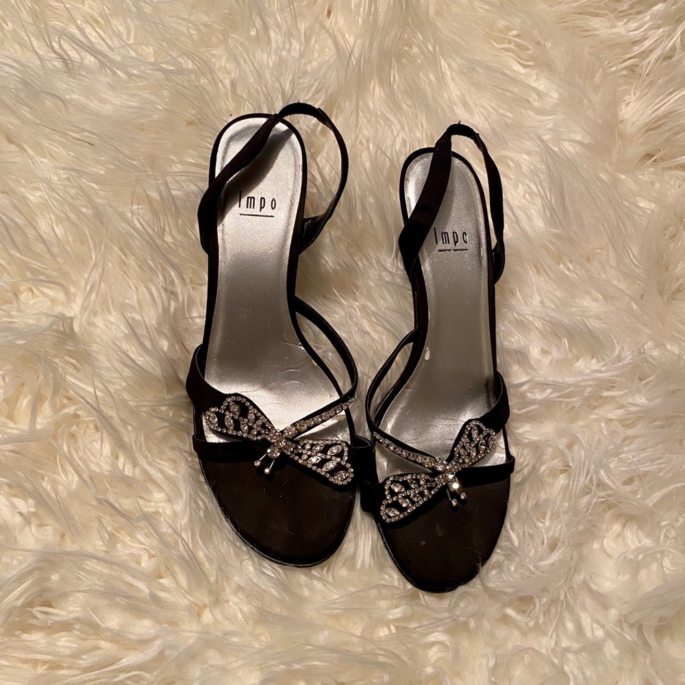 Black lmpo Butterfly embellished heels - Picture 3 of 3